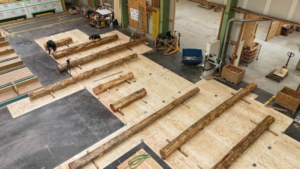 Chantier préparatoire des halles de Bignan par l'entreprise BRIERO