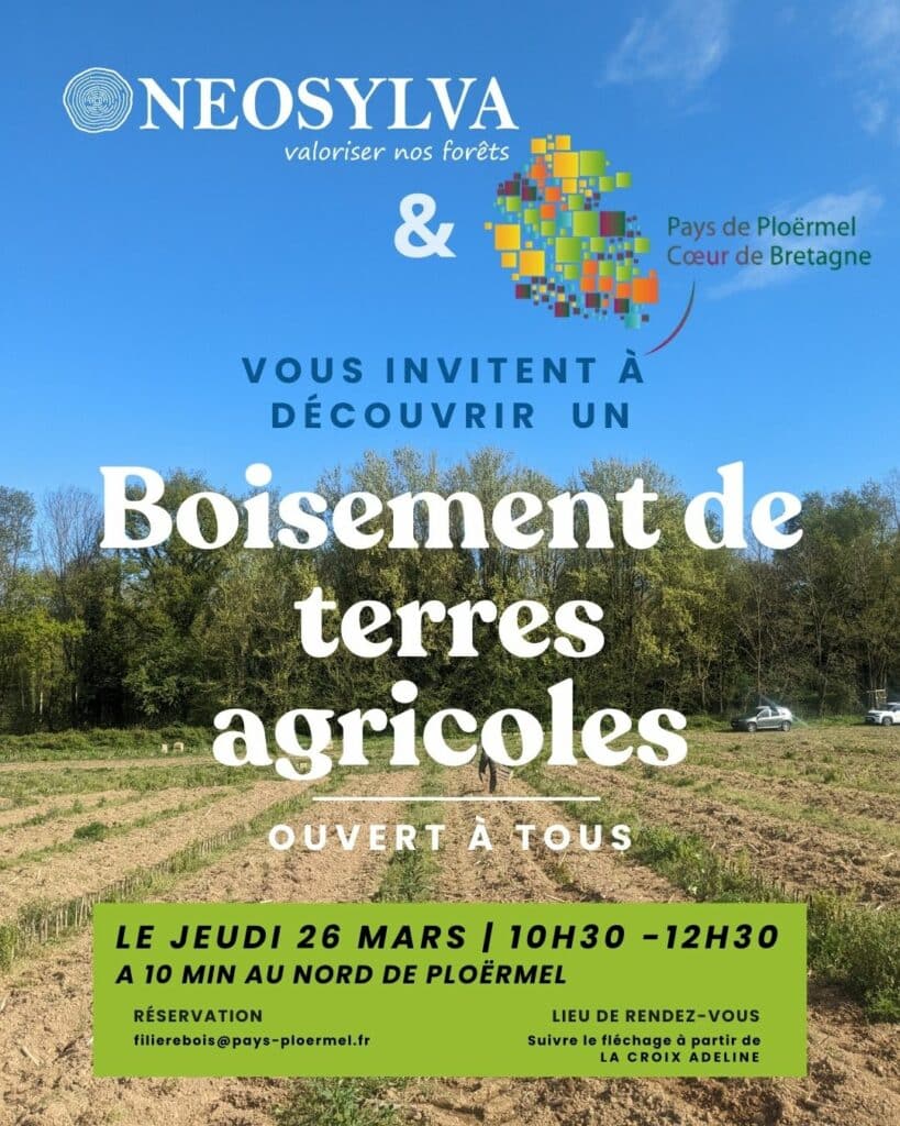 Affiche JIF 2026 - Boisement terres agricoles Néosylva