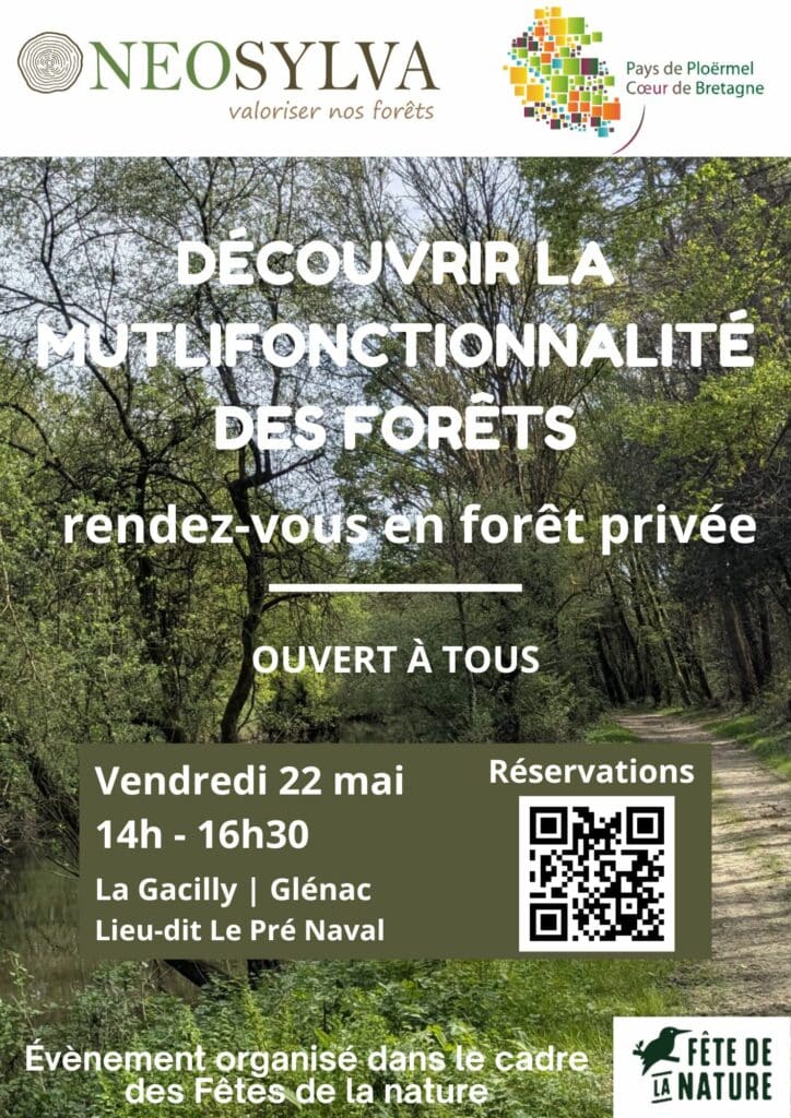 Affiche évènement " Découvrir la multifonctionnalité des forêts" - Fête de la nature le 22 mai 2026 à 14H