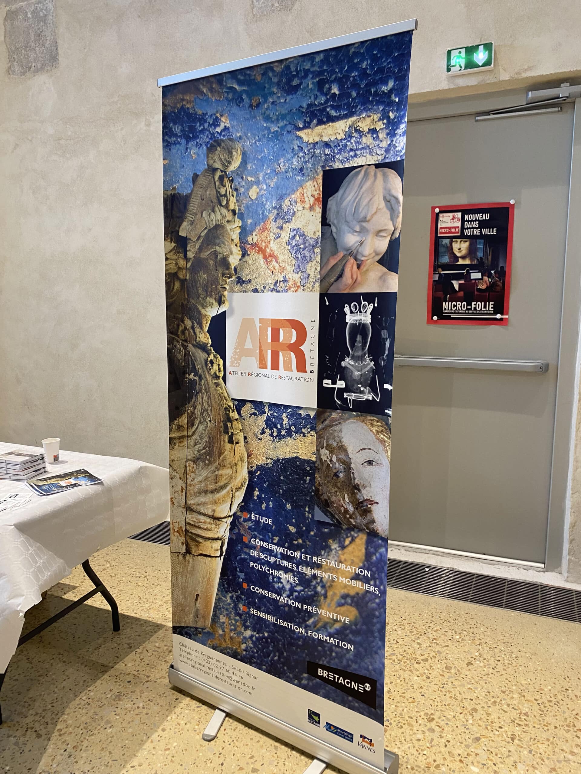 Présence de l'Atelier Région de Restauration du Domaine de Kerguéhennec (Bignan)